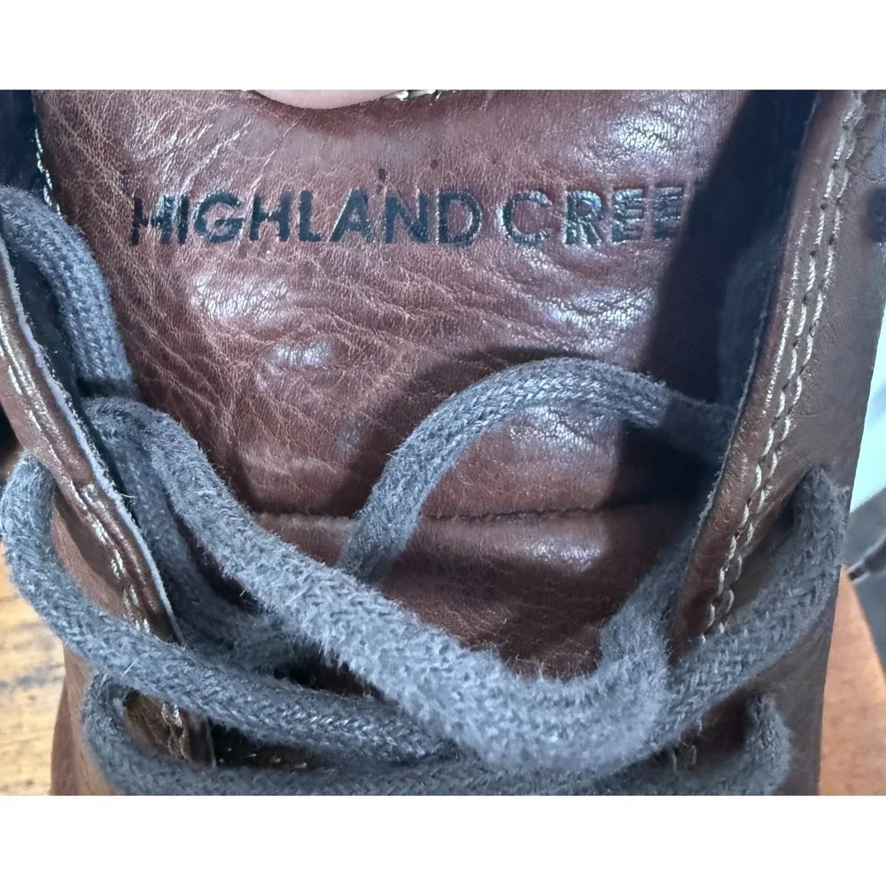 Highland Creek Model # 372052 Brown leather DERBY Boots Mens - 11
